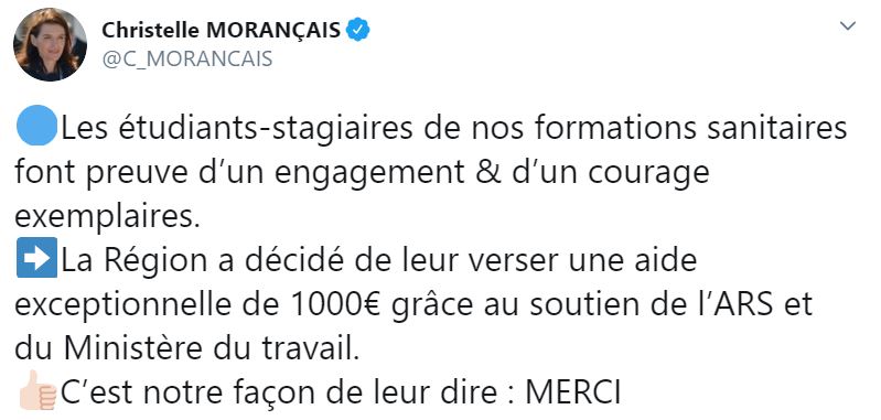 Image L’UNI PAYS DE LA LOIRE OBTIENT LA RÉMUNÉRATION POUR LES ÉTUDIANTS INFIRMIERS MOBILISÉS CONTRE LE COVID-19 !