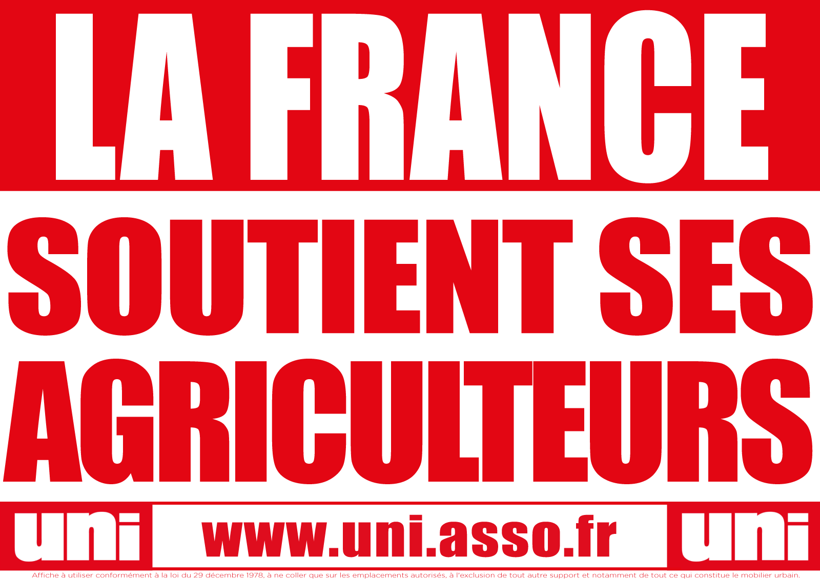 LA FRANCE SOUTIENT SES AGRICULTEURS